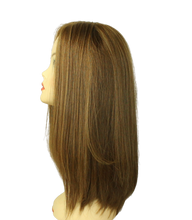 Load image into Gallery viewer, Riva PRE-CUT LIGHT BROWN WITH ASH BLONDE HIGHLIGHTS MULTI-DIRECTIONAL Skin Top Size S
