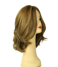 Load image into Gallery viewer, Riva PRE-CUT LIGHT BROWN WITH ASH BLONDE HIGHLIGHTS  Skin Top Size S
