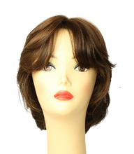 Load image into Gallery viewer, Linda Dark Brown With Highlights MULTI-DIRECTIONAL Skin Top Size S PRE-CUT
