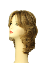 Load image into Gallery viewer, Shlomit BLONDE WITH HIGHLIGHTS MULTI-DIRECTIONAL Skin Top Size S PRE-CUT
