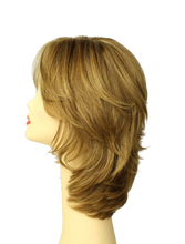 Load image into Gallery viewer, Shlomit BLONDE WITH HIGHLIGHTS MULTI-DIRECTIONAL Skin Top Size L PRE-CUT
