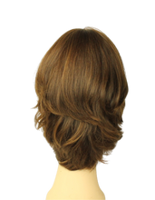 Load image into Gallery viewer, Shlomit Medium Brown With Blonde Highlights MULTI-DIRECTIONAL Skin Top Size L PRE-CUT
