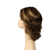 Load image into Gallery viewer, Regina Light Brown With Ash Blonde Highlights Multi-Directional Skin Top Size M
